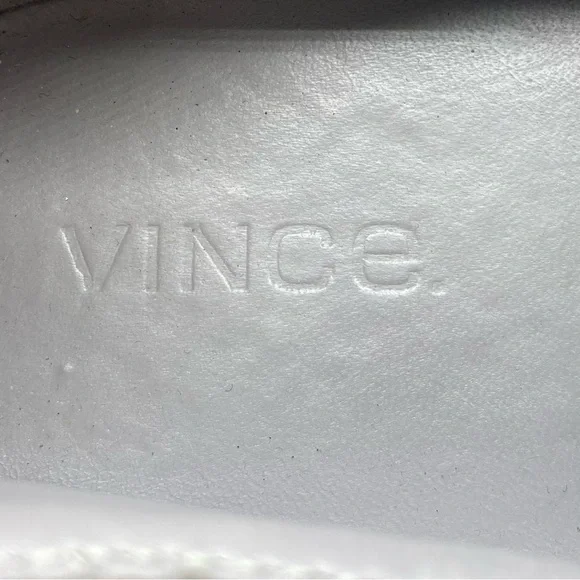 Vince Shoes Gray Leather Suede Slip On Flats Casual Italy Womens Cap Toe Sz 7.5 - Picture 5 of 8